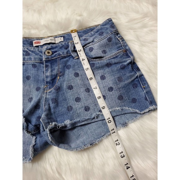 Levi's‎ Shorty Shorts Jean Shorts With Polka Dots Size 5 - Picture 5 of 7